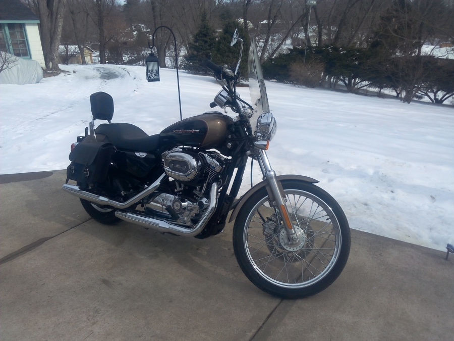 This 2004 harley davidson sportster 1200 custom, sat for 2 years. The carburetor was clogged and needed repair. The motorcycle would not run, wouldn't even start. But after PMC Super Tuners cleaned and rebuilt the carburetor/fuel system, changed a leaky oil sending unit and gave it a tune up, she fired right up!  PMC Super Tuners delivered the service in the dead of winter and now, when spring arrives, she is set to go!